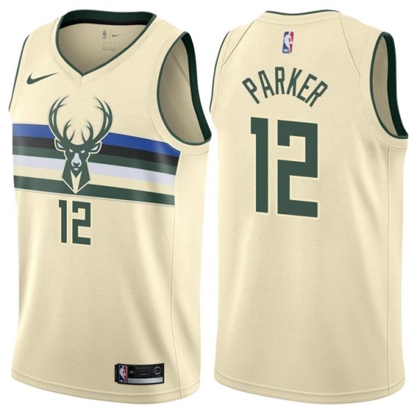 NBA Bucks 12 Jabari Parker Cream City Edition Nike Men Jersey