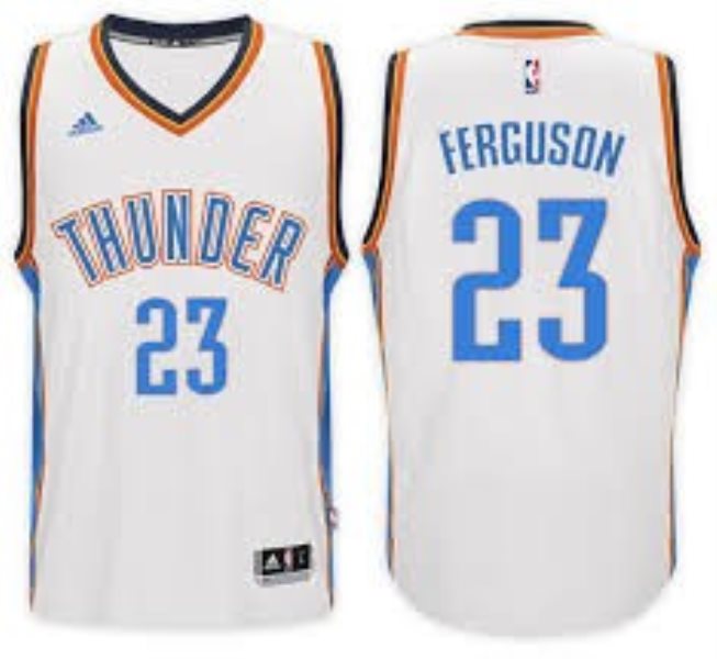 Adidas Oklahoma City Thunder 23 Terrance Ferguson White 2017 NBA Draft Men Jersey