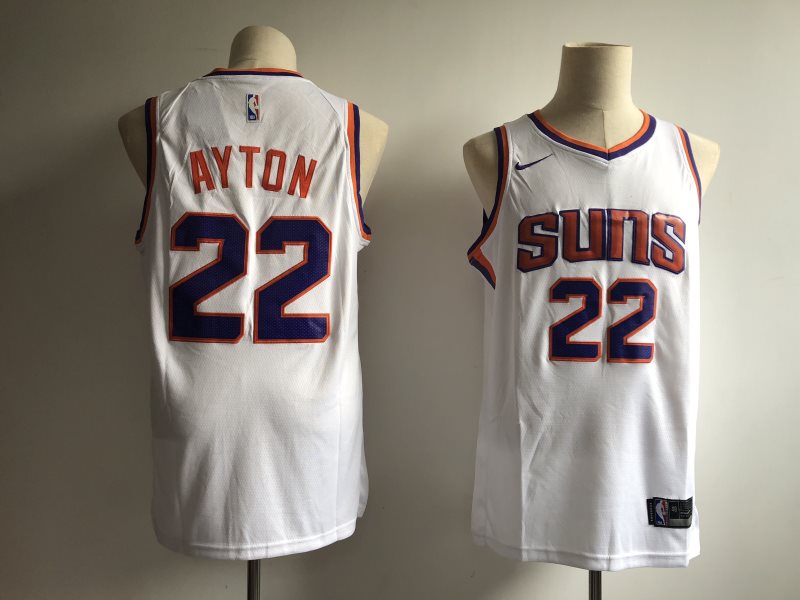 NBA Suns 22 Deandre Ayton White 2018 NBA Draft Nike Men Jersey