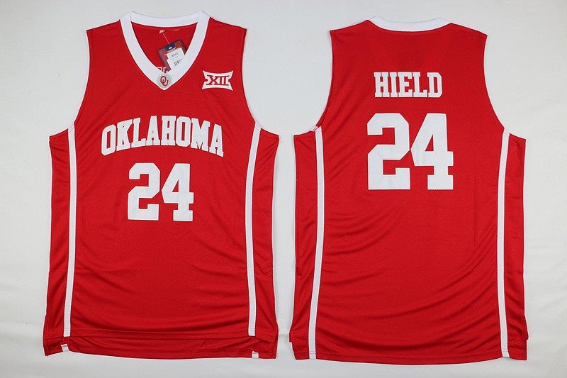 NCAA Oklahoma Sooners 24 Buddy Hield Red XII Men Jersey
