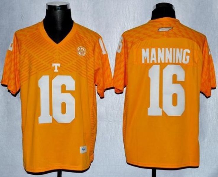 NCAA Tennessee Volunteers 16 Peyton Manning Orange New Men Jersey