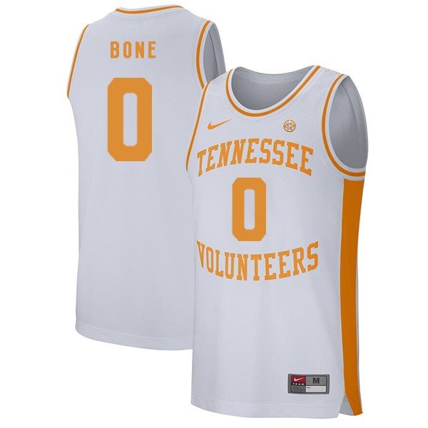 NCAA Tennessee Volunteers 0 Jordan Bone White College Basketball Men Jersey