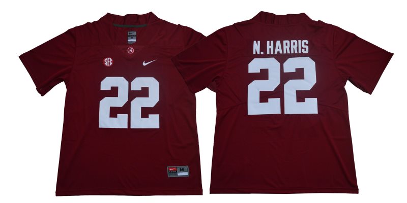 NCAA Alabama Crimson Tide 22 Najee Harris Red Legend Limited Men Jersey