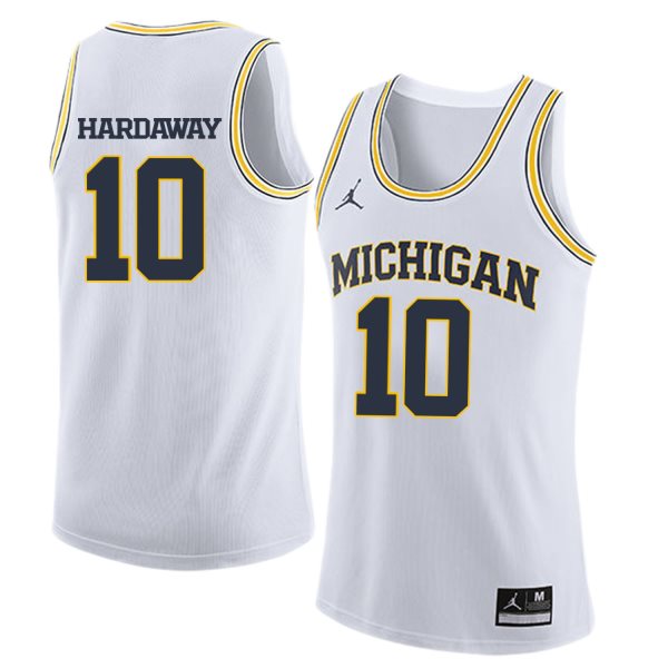 NCAA University of Michigan 10 Tim Hardaway Jr. White College Basketball Men Jersey