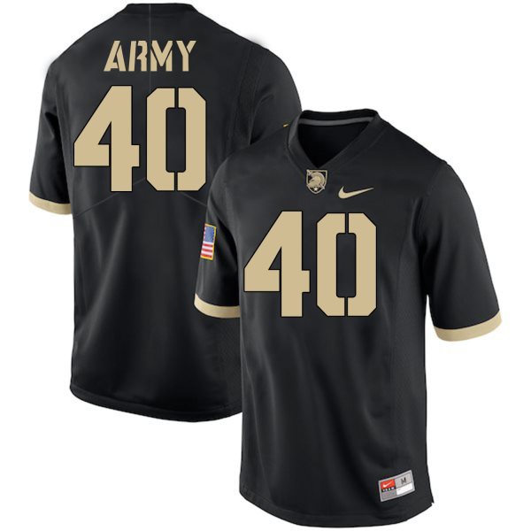 NCAA Army Black Knights 40 Andy Davidson Black College Football Men Jersey