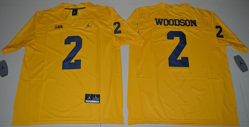 NCAA Michigan Wolverines 2 Charles Woodson Yellow Limited Youth Jersey