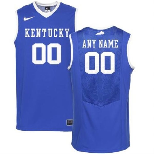 NCAA Kentucky Wildcats Royal Blue Customized Men Jersey