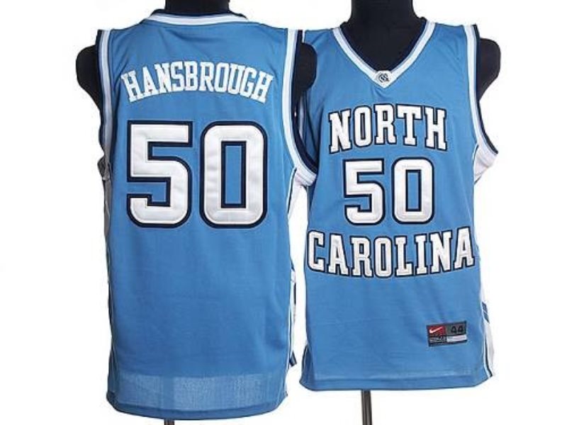 NCAA North Carolina Tar Heels 50 Tyler Hansbrough Blue Men Jersey