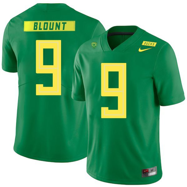 NCAA Oregon Ducks 9 LeGarrette Blount Apple Green Nike College Football Men Jersey