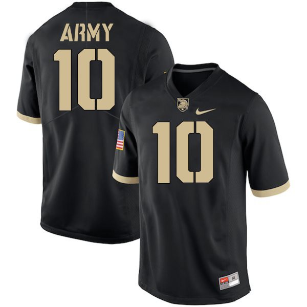 NCAA Army Black Knights 10 Mike Reynolds Black College Football Men Jersey