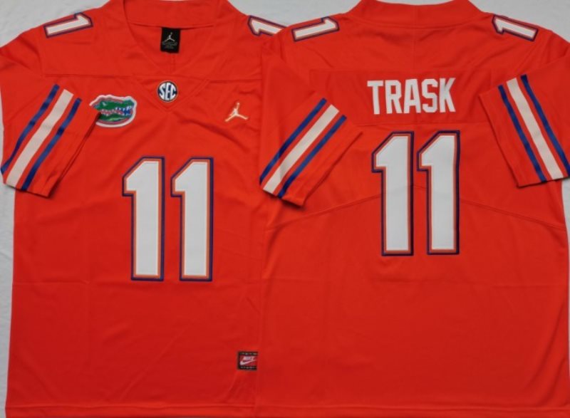 NCAA Florida Gators 11 Kyle Trask Red Men Jersey