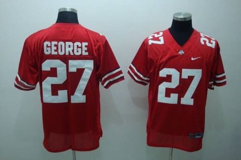 NCAA Ohio State Buckeyes 27 Eddie George Red Men Jersey