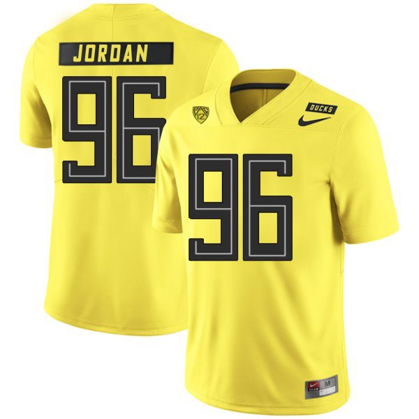 NCAA Oregon Ducks 96 Dion Jordan Yellow Nike College Football Men Jersey