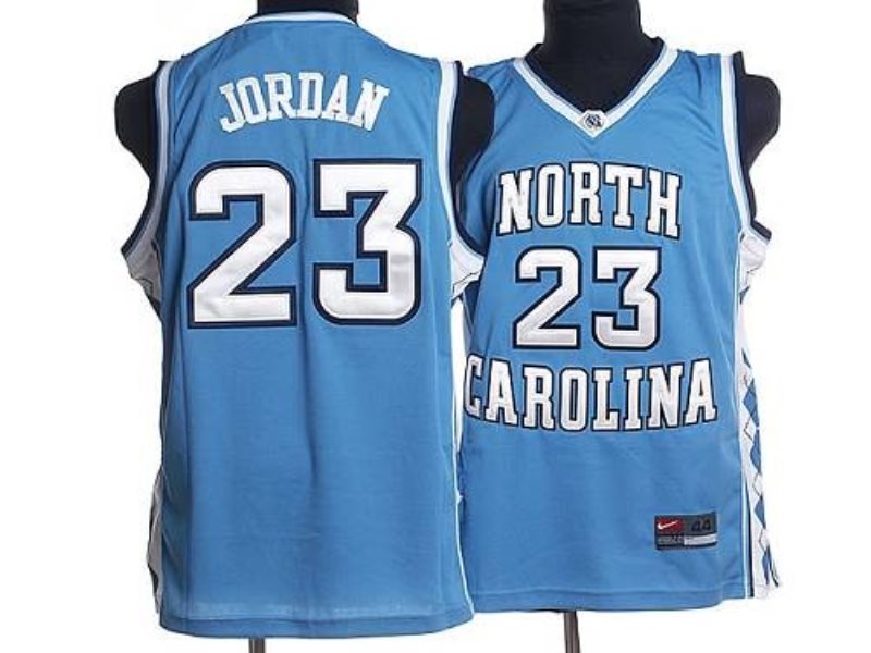 NCAA North Carolina Tar Heels 23 Michael Jordan Blue Men Jersey