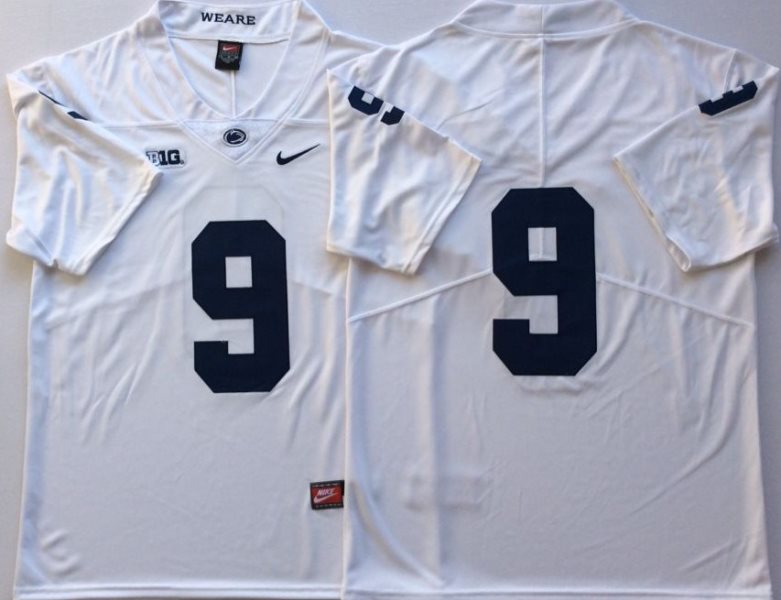NCAA Penn State Nittany Lions 9 Trace McSorley White Nike College Football Legend Men Jersey