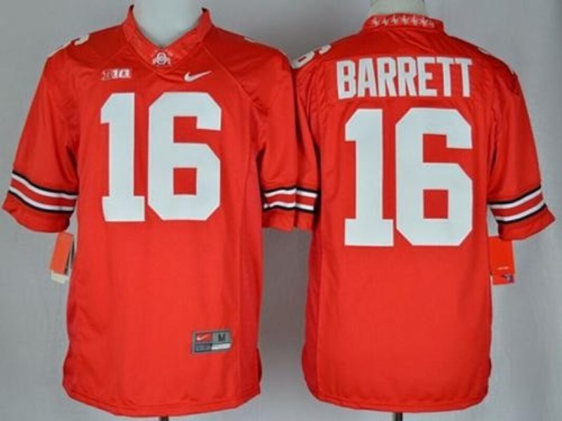 NCAA Ohio State Buckeyes 16 J. T. Barrett Red Limited Men Jersey