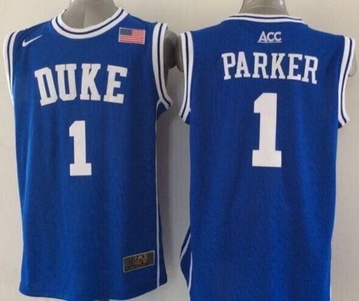 NCAA Duke Blue Devils 1 Jabari Parker Blue Basketball New Men Jersey