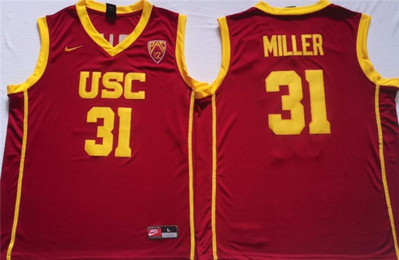 NCAA USC Trojans 31 Cheryl Miller Red Men Jersey