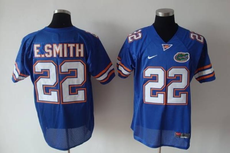 NCAA Florida Gators 22 Emmitt Smith (E.Smith) Blue Men Jersey