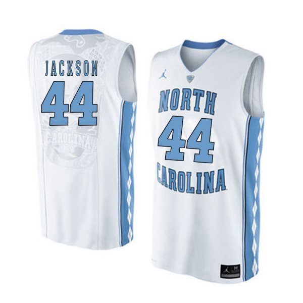 NCAA North Carolina Tar Heels 44 Justin Jackson White Basketball Men Jersey