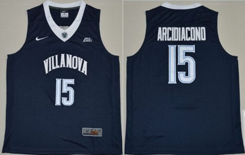 NCAA Villanova Wildcats 15 Ryan Arcidiacono Navy Blue Basketball Men Jersey