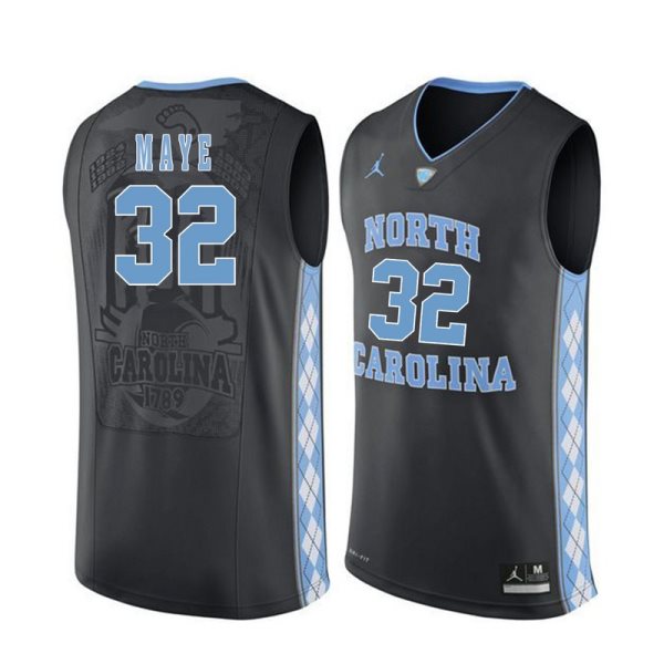 NCAA North Carolina Tar Heels 32 Luke Maye Black Basketball Men Jersey