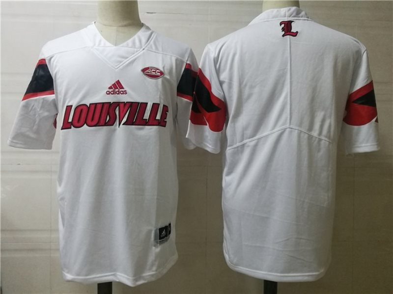 NCAA Louisville Cardinals White Blank Men Jersey