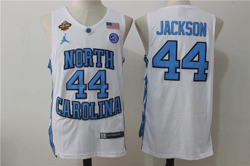 NCAA North Carolina Tar Heels 44 Justin Jackson White College Basketball Men Jersey