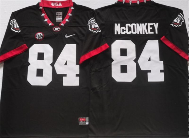 NCAA Bulldogs 84 McCONKEY Black College Football Men Jersey