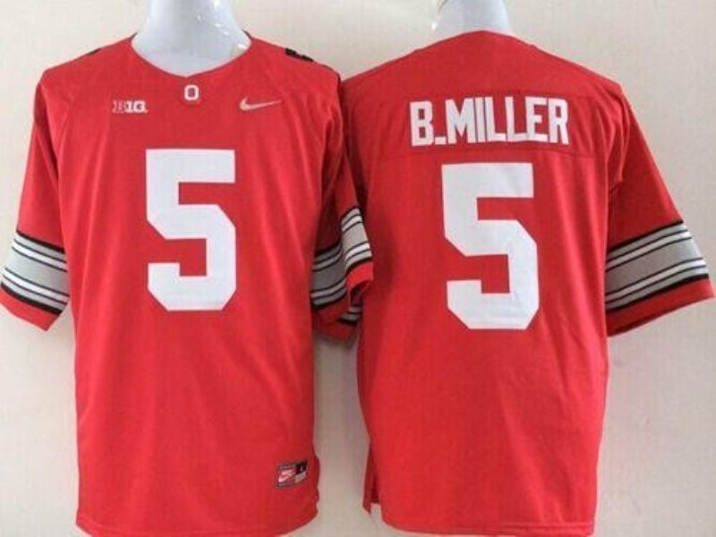 NCAA Ohio State Buckeyes 5 Braxton Miller Red Limited Men Jersey