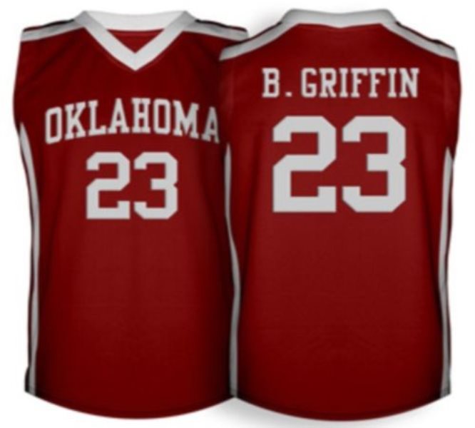 NCAA Oklahoma Sooners 23 Blake Griffin Red Basketball Men Jersey
