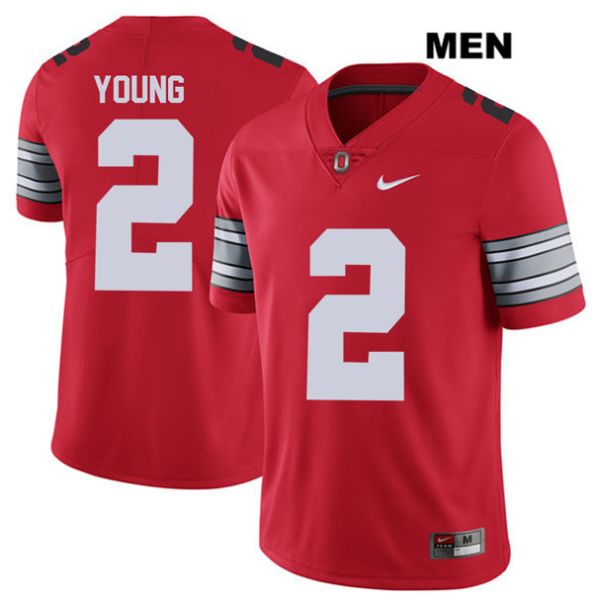NCAA Ohio State Buckeyes 2 Chase Young Red Nike College Football Men Jersey