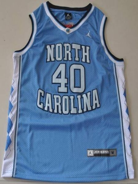 NCAA North Carolina Tar Heels 40 Harrison Barnes Blue Men Jersey