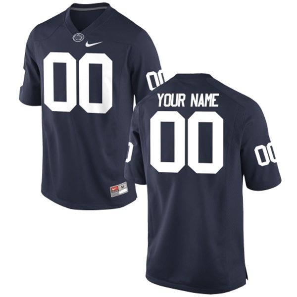 NCAA Penn State Nittany Lions Navy Blue Customized Men Jersey