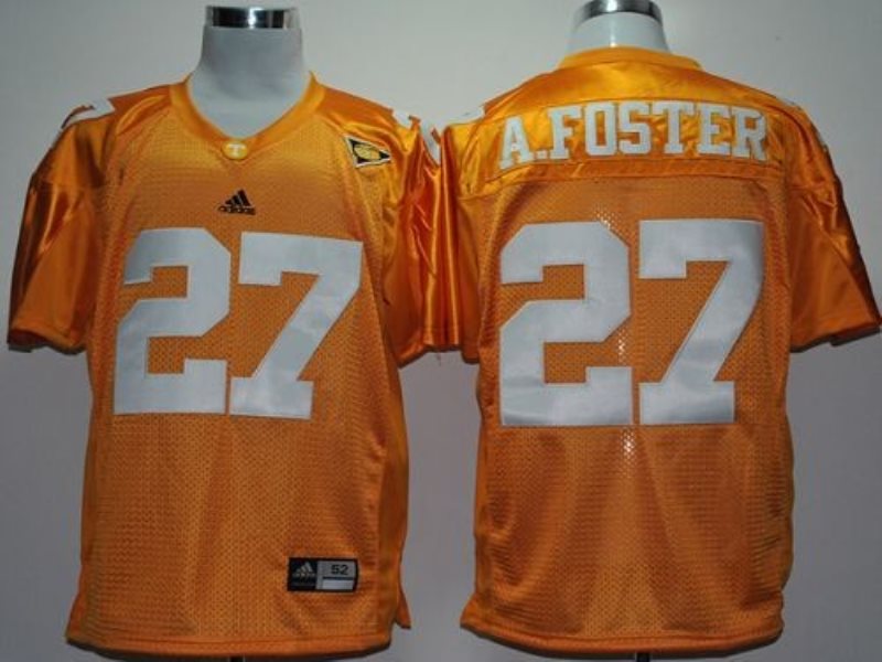 NCAA Tennessee Volunteers 27 Arian Foster Orange With SEC Patch Men Jersey
