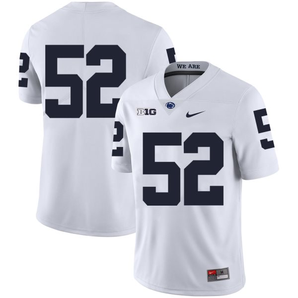 NCAA Penn State Nittany Lions 52 Curtis Cothran White Nike College Football Legend Men Jersey