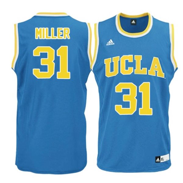NCAA Bruins 31 Reggie Miller Blue Basketball Adidas Men Jersey