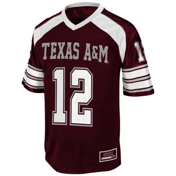 NCAA Texas A&M Aggies 12 Sam Moeller Red Men Jersey