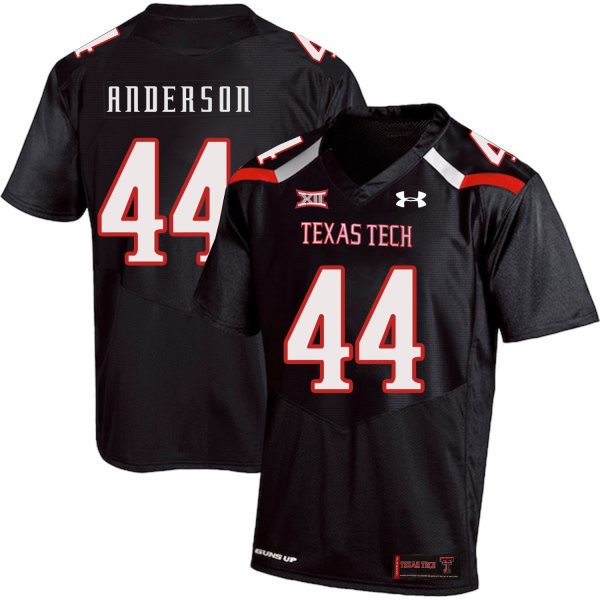 NCAA Texas Tech Red Raiders 44 Donny Anderson Black College Football Men Jersey