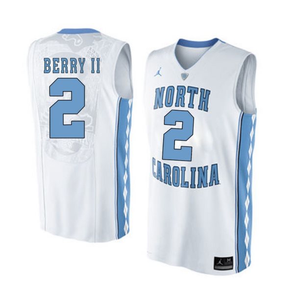 NCAA North Carolina Tar Heels 2 Joel Berry II White Basketball Men Jersey