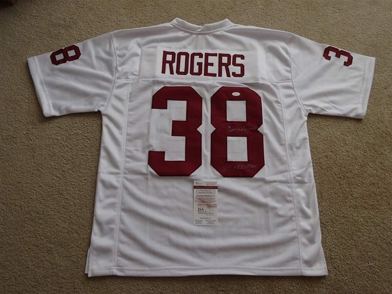 NCAA South Carolina Gamecocks 38 George Rogers White Signed Throwback Men Jersey