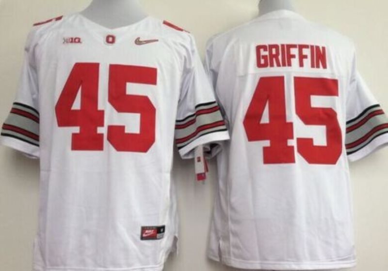NCAA Ohio State Buckeyes 45 Archie Griffin White Limited Men Jersey