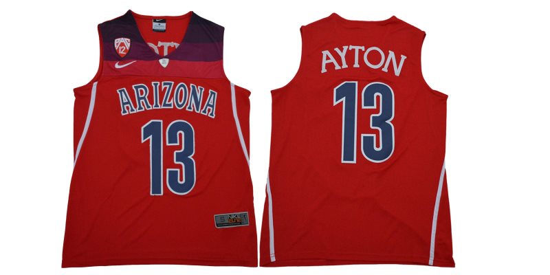 NCAA Arizona Wildcats 13 DeAndre Ayton Red Basketball Men Jersey 1