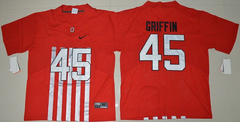 NCAA Ohio State Buckeyes 45 Archie Griffin Red Football 2016-17 Elite Men Jersey