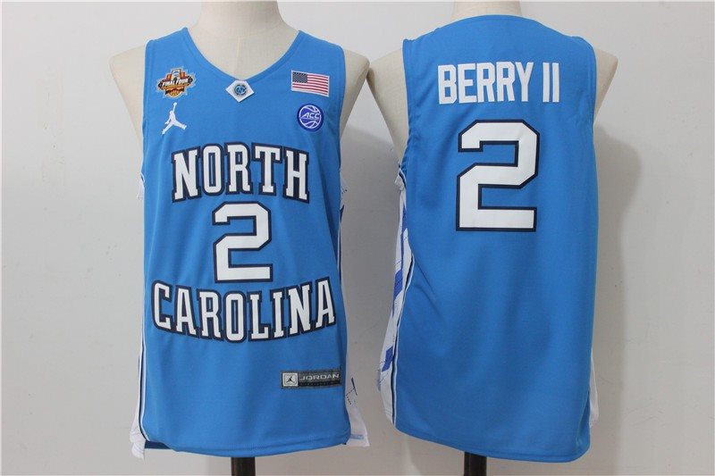 NCAA North Carolina Tar Heels 2 Joel Berry II Blue College Basketball Men Jersey