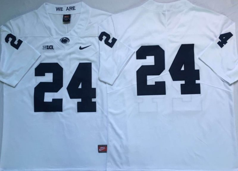 NCAA Penn State Nittany Lions White 24 Men Jersey