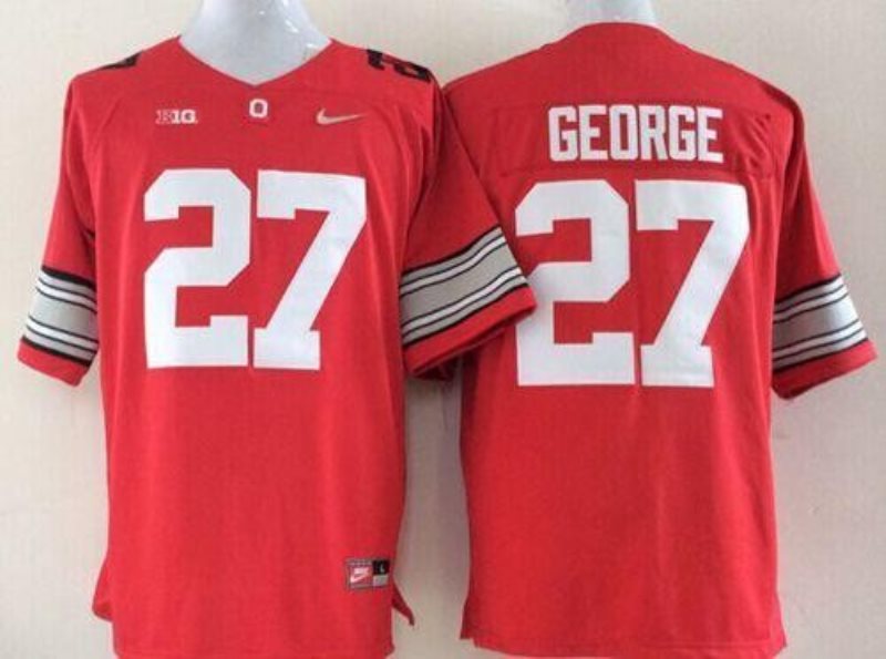 NCAA Ohio State Buckeyes 27 Eddie George Red Limited Men Jersey