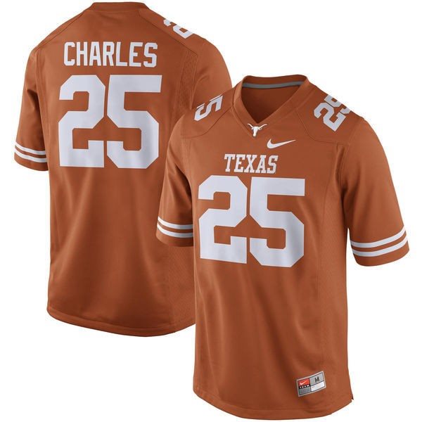 NCAA Texas Longhorns 25 Jamaal Charles Orange Nike Men Jersey