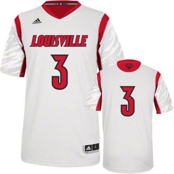 NCAA Louisville Cardinals 3 Peyton Siva White Basketball Men Jersey