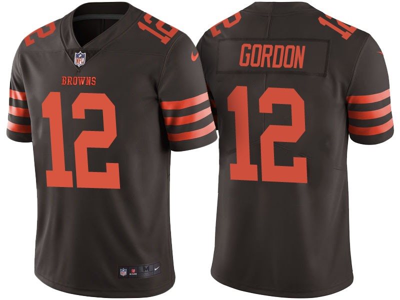 NFL Nike Browns 12 Josh Gordon Brown Color Rush Men Limited Jersey